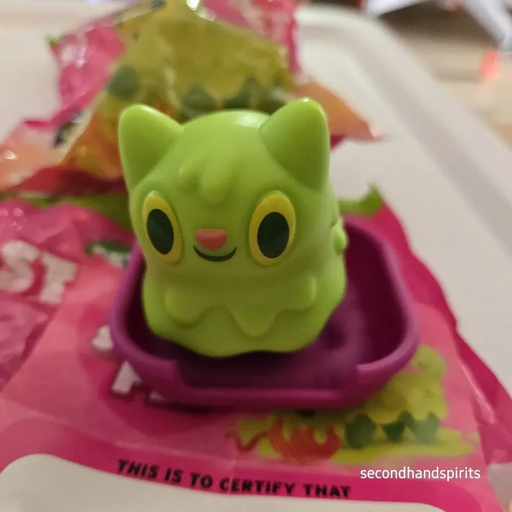 Wendy's My Strange Pet Slime Cat Kids Meal Toy Lot of 2 (1 Sealed 1 Open)